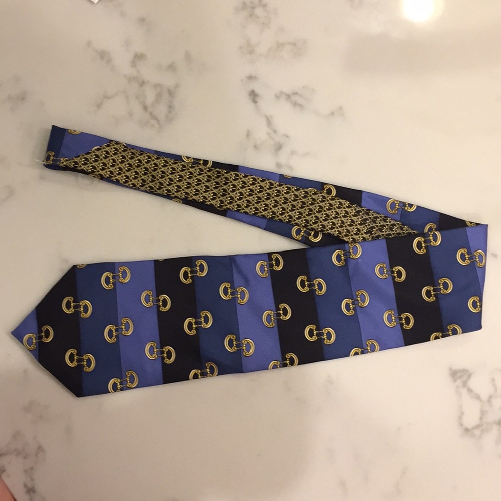 Paolo Gucci tie blue multiprint unverified